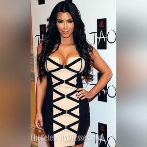Kim Kardashian replica bandage dress